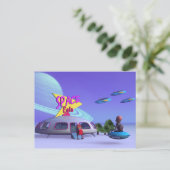 Carte postale Space Eats Café (Debout devant)