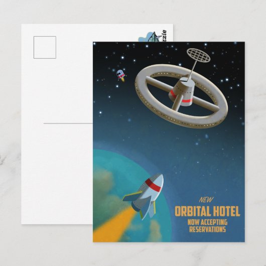 Carte Postale Space Hotel (Devant / Derrière)