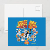 Carte Postale SPACE JAM™ ÉQUIPE TUNE SQUAD™ Graphique 1996 (Devant / Derrière)