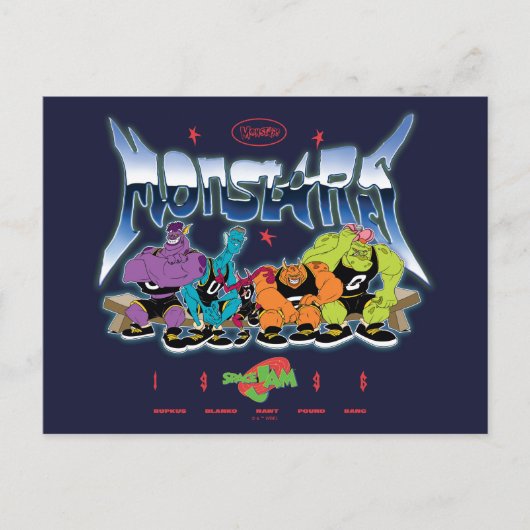 Carte Postale SPACE JAM™ Monstars 1996 Graphique (Devant)