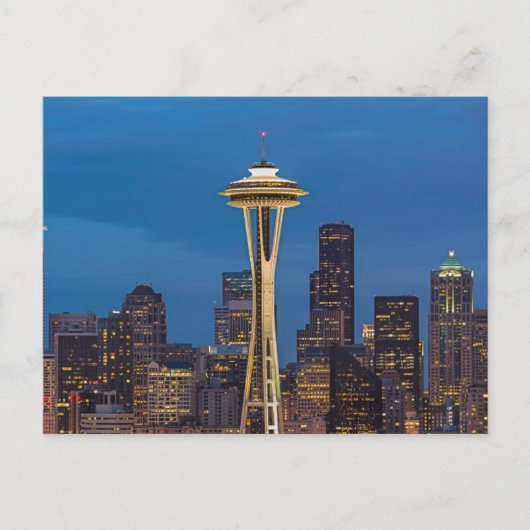 Carte Postale Space Needle et le centre de Seattle (Devant)