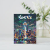 Carte Postale Space Needle USA (Debout devant)