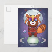 Carte Postale Space Panda Chippy ! (Devant / Derrière)