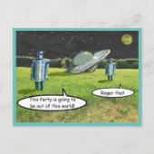 Carte Postale SPACE ROBOTS FUNNY par Jetpackcorps (Devant)