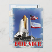 Carte Postale Space Shuttle Endeavor, Kennedy Space Center (Devant / Derrière)