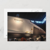Carte Postale Space Shuttle Enterprise (Devant / Derrière)