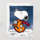Carte Postale SPACE | Snoopy (Devant / Derrière)