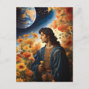 Carte Postale *~* Space Universe Heal AP50 Young Man