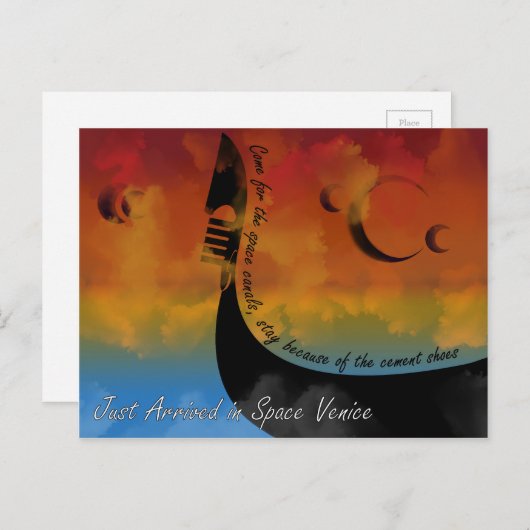 Carte postale Space Venice (Devant / Derrière)