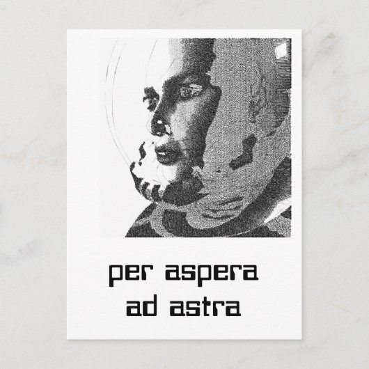 Carte Postale spacegirl (Devant)