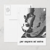 Carte Postale spacegirl (Devant / Derrière)