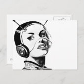 Carte Postale Spacegirl (Devant / Derrière)