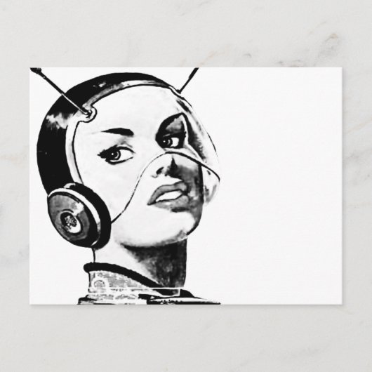 Carte Postale Spacegirl (Devant)