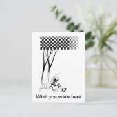 Carte Postale Spaceman contemplatif (Debout devant)