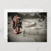 Carte Postale Spacemen Robot de Thunder et Toy Retro Styled Post (Devant / Derrière)