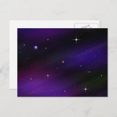 Carte Postale Spacescape With Planètes and Stars (Devant / Derrière)