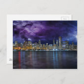 Carte Postale Spacey Chicago Skyline (Devant / Derrière)