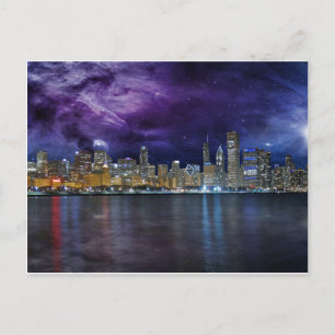 Carte Postale Spacey Chicago Skyline