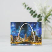 Carte Postale Spacey St. Louis Skyline (Debout devant)