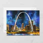 Carte Postale Spacey St. Louis Skyline (Devant / Derrière)