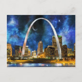 Carte Postale Spacey St. Louis Skyline (Devant)