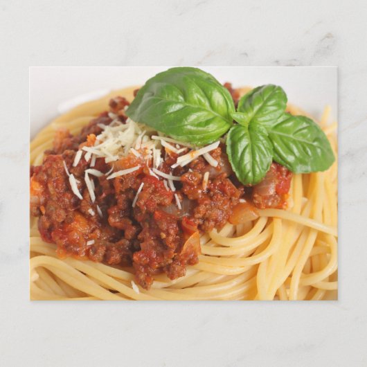 Carte Postale Spaghetti bolognais (Devant)