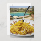 Carte Postale Spaghetti Carbonara (Devant / Derrière)