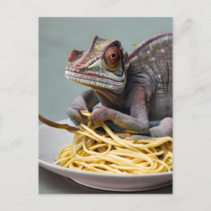 Carte postale Spaghetti de Chameleon