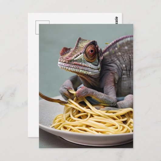 Carte postale Spaghetti de Chameleon (Devant / Derrière)