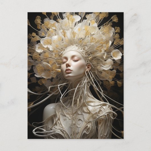 Carte postale Spaghetti Floral Femme (Devant)