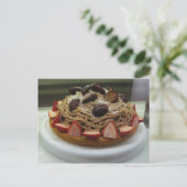 Carte Postale Spaghetti japonais et gâteau aux fraises (Debout devant)