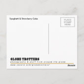 Carte Postale Spaghetti japonais et gâteau aux fraises (Dos)