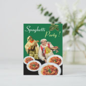 Carte Postale SPAGHETTI PARTY, Cuisine Italienne Recette Chef, V (Debout devant)