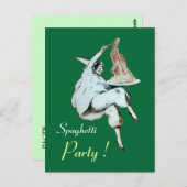 Carte Postale SPAGHETTI PARTY ITALIAN KITCHEN, RESTAURANT Recett (Devant / Derrière)