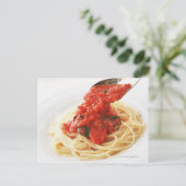 Carte Postale Spaghetti Pomodoro (Debout devant)