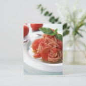 Carte Postale Spaghetti tomate (Debout devant)