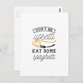 Carte Postale Spaghettis (Devant / Derrière)