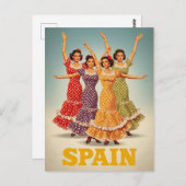 Carte Postale Spain Flamenco Dancers Travel (Devant / Derrière)