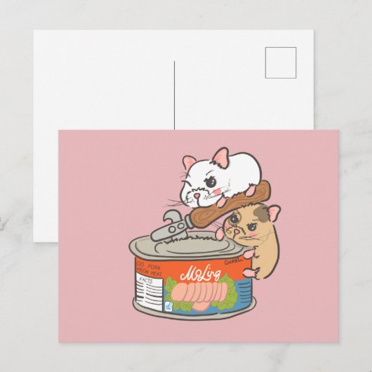 Carte Postale Spam (Devant / Derrière)