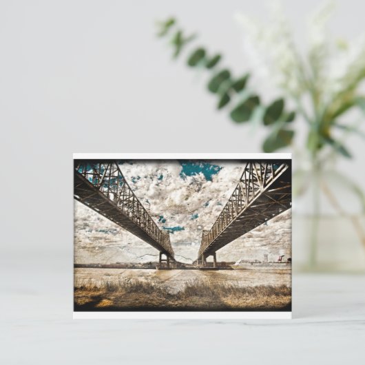 Carte Postale Span Twin Texté (Debout devant)