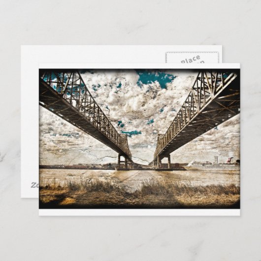 Carte Postale Span Twin Texté (Devant / Derrière)