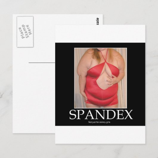 Carte Postale Spandex ! (Devant / Derrière)