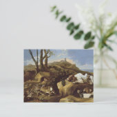 Carte postale : Spaniels Stalking Rabbits dans les (Debout devant)