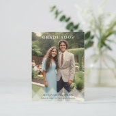 Carte Postale Spanish Blue Shades Overlay Vellum Shapes Photo (Debout devant)