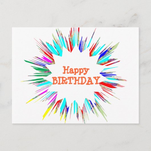 Carte Postale Sparkle Splash n Changer de police / votre propre (Devant)