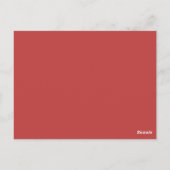 Carte postale Sparkly Holiday Tree Table, Rouge (Dos)