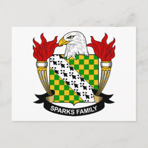 Carte Postale Sparks Family Crest