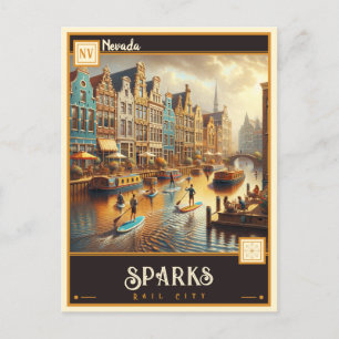 Carte Postale Sparks, Nevada   VINTAGE