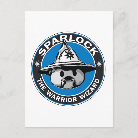 Carte Postale Sparlock the Warrior Wizard (Devant)