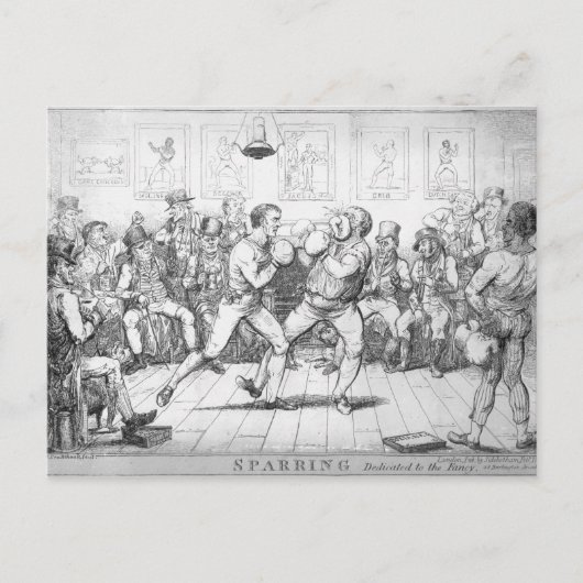 Carte Postale Sparring, 1817 (Devant)